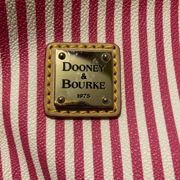 Dooney & Bourke red and tan mini purse - Picture 4 of 8